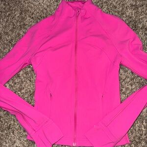 lululemon cropped define athletica Vibrant Pink Jacket